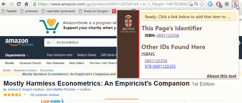 Step 1: displaying a list of importable items